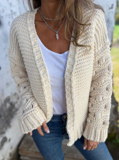 Winter Fashion Solid Color Cardigan Women