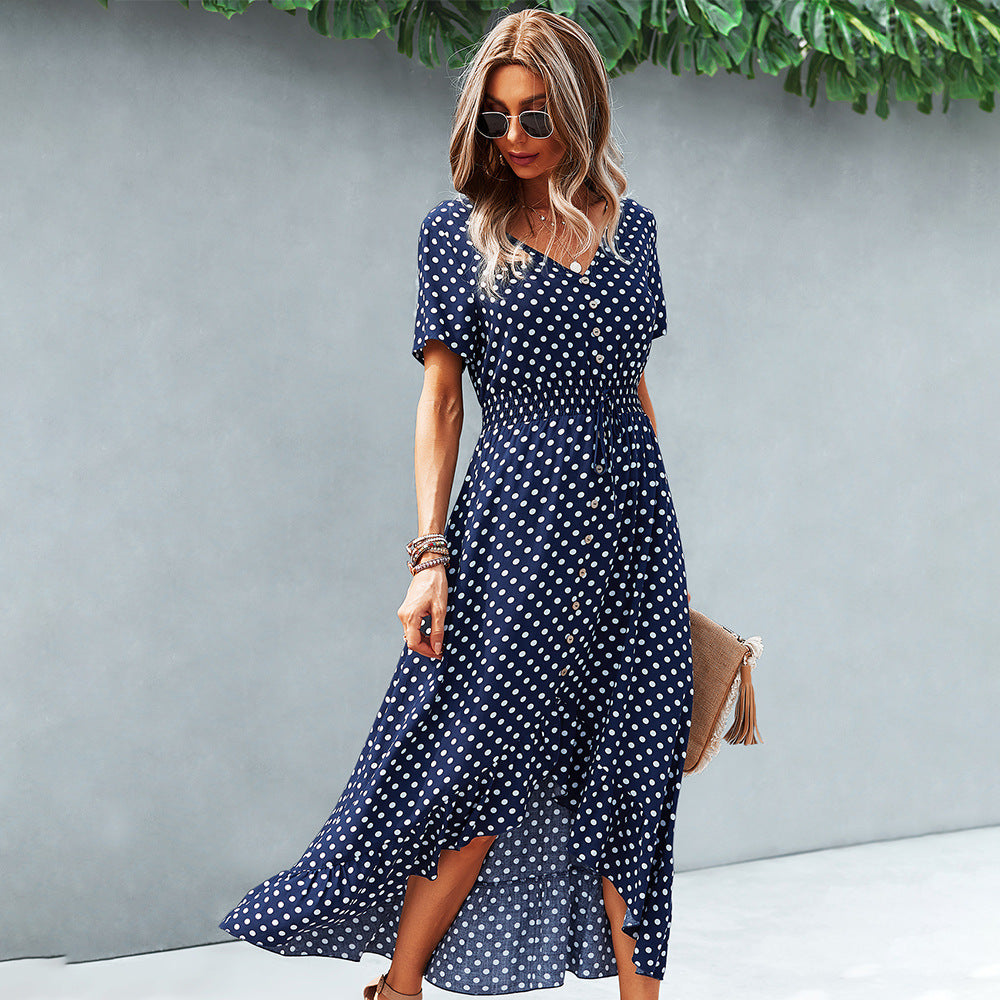 Fashion Vacation Polka Dot Swing Dress