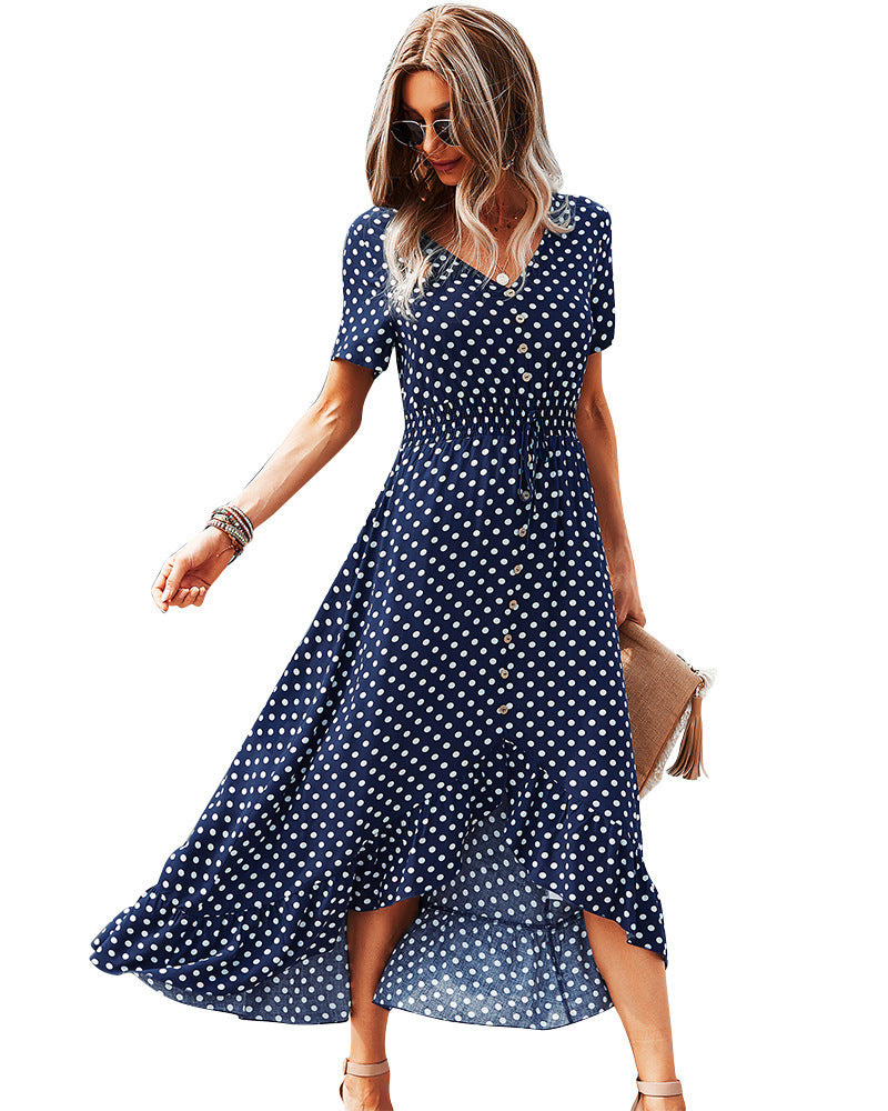 Fashion Vacation Polka Dot Swing Dress