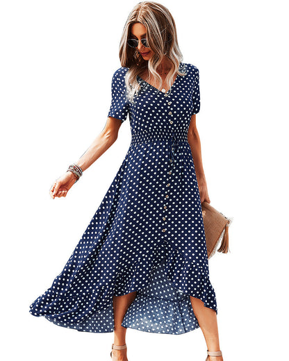 Fashion Vacation Polka Dot Swing Dress