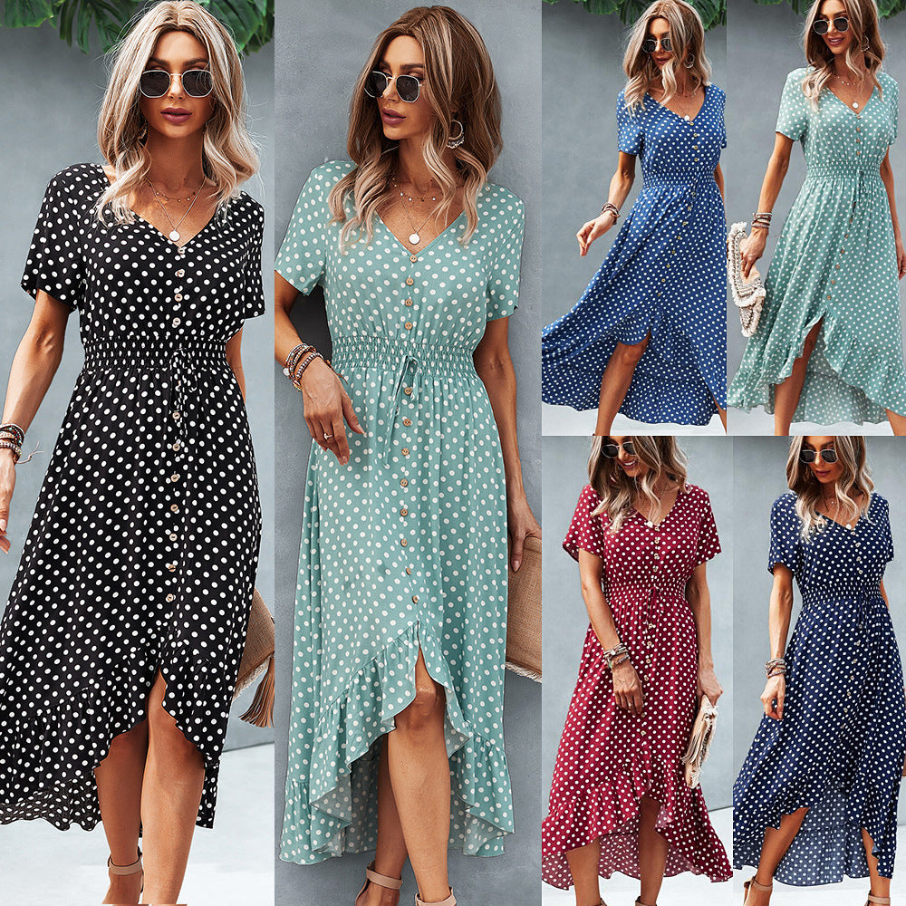 Fashion Vacation Polka Dot Swing Dress
